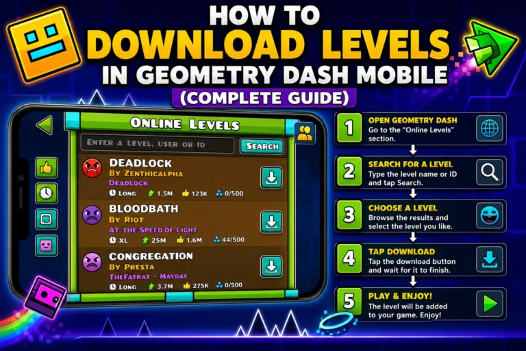 How to Download Levels in Geometry Dash Mobile (Complete Guide)