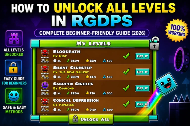 How to Unlock All Levels in RGDPS Complete Beginner-Friendly Guide (2026)