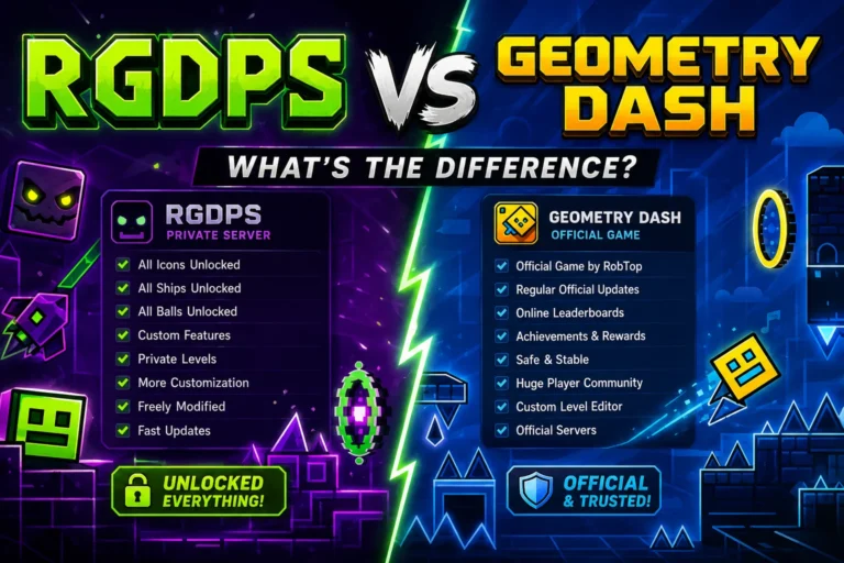 RGDPS vs Geometry Dash | What’s the Difference?