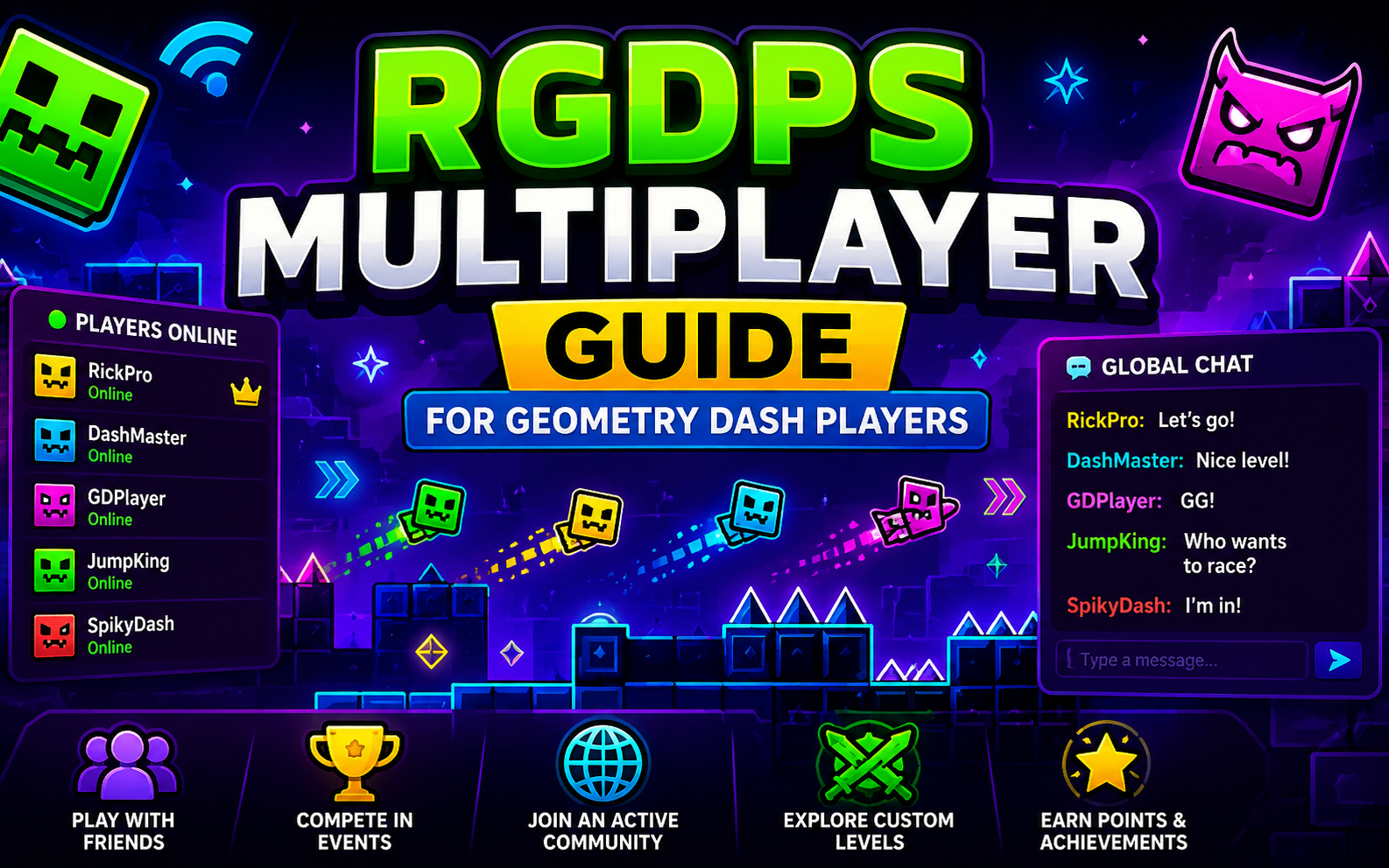 RGDPS Multiplayer Guide for Geometry Dash Players
